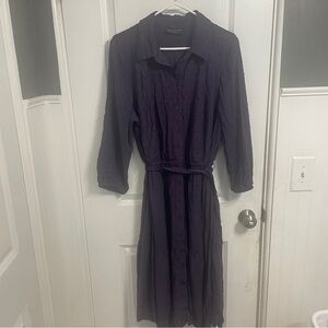 Lane Bryant Deep Purple Long Sleeve Dress Size 18